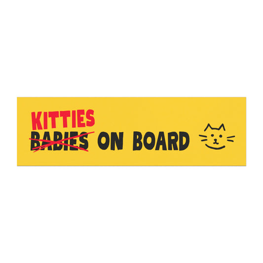 Kitties on Board Bumper Magnet