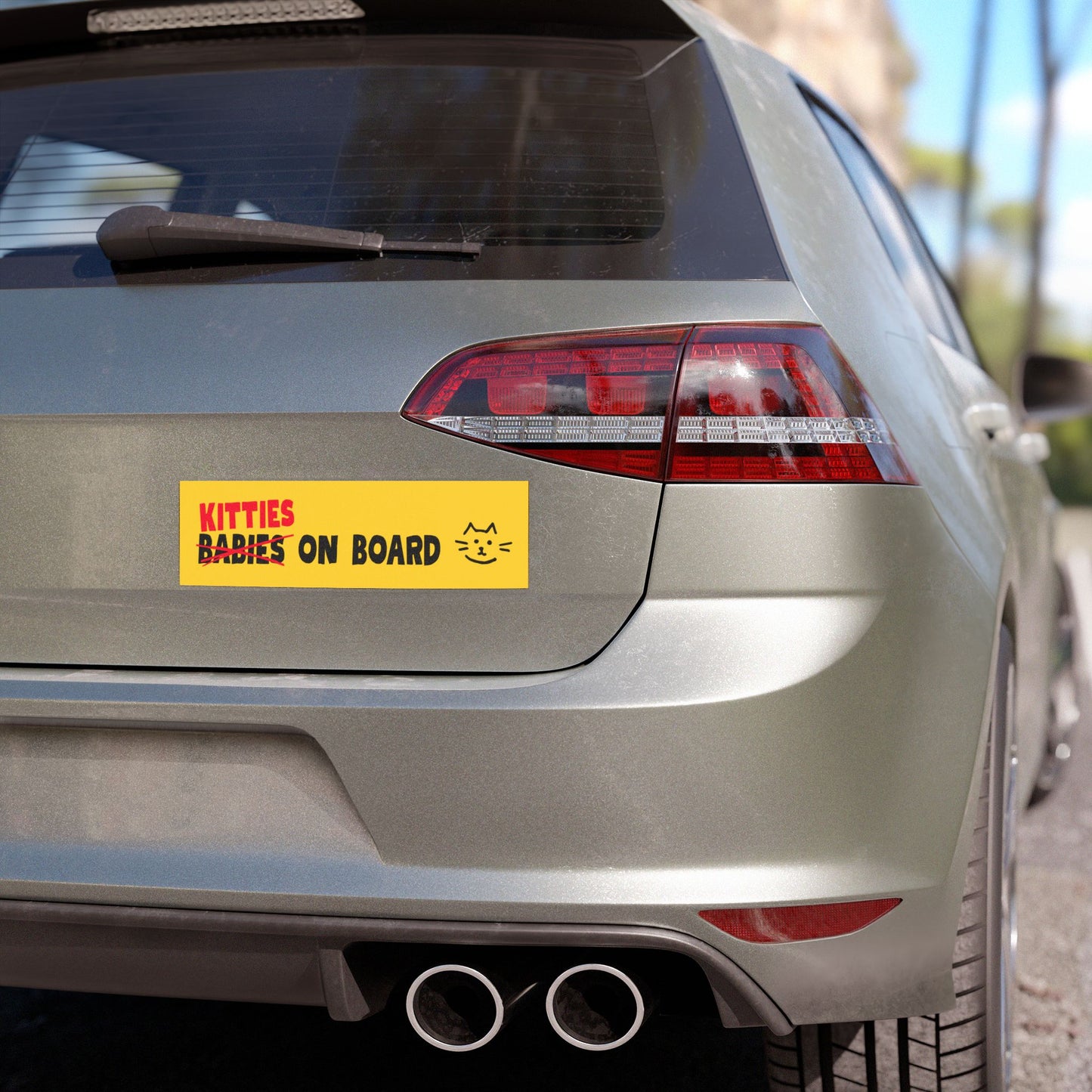 Kitties on Board Bumper Magnet